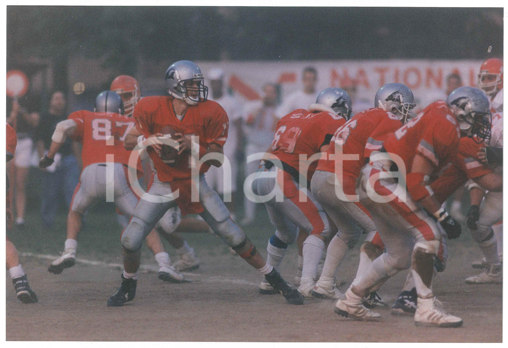 Fotografia d epoca originale 1995 ca ITALIA Football Americano BLACKHAWKS CERNUSCO Allenamento  Foto 7 1