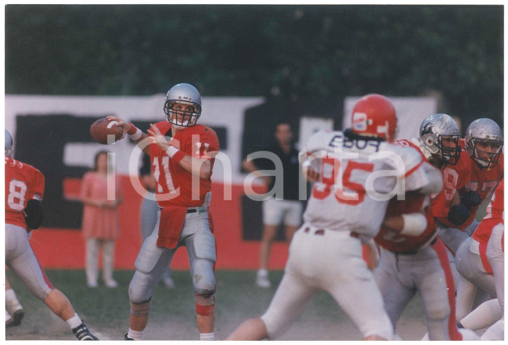 Fotografia d epoca originale 1995 ca ITALIA Football Americano BLACKHAWKS CERNUSCO Allenamento  Foto 9 1