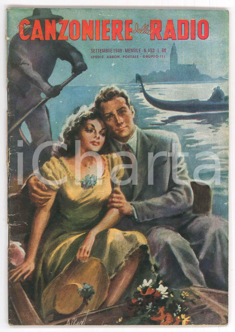 Giornale, rivista storica Settembre 1949 IL CANZONIERE DELLA RADIO Embrasse moi  Rivista n. 153 1