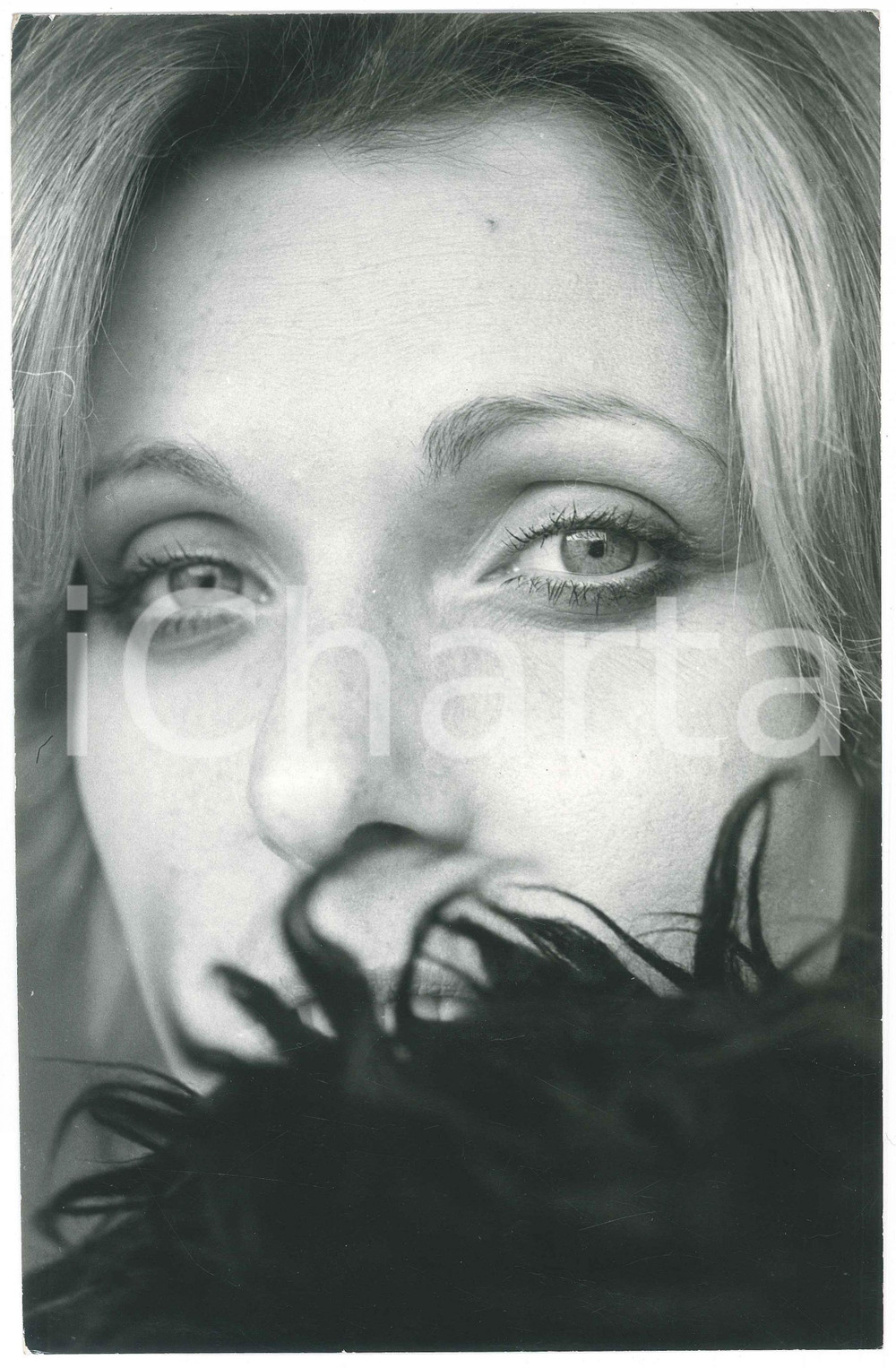 Fotografia d epoca originale 1970 ca COSTUME ITALIA Angiola BAGGI  Ritratto in pelliccia 5 Foto 20x30 cm 1