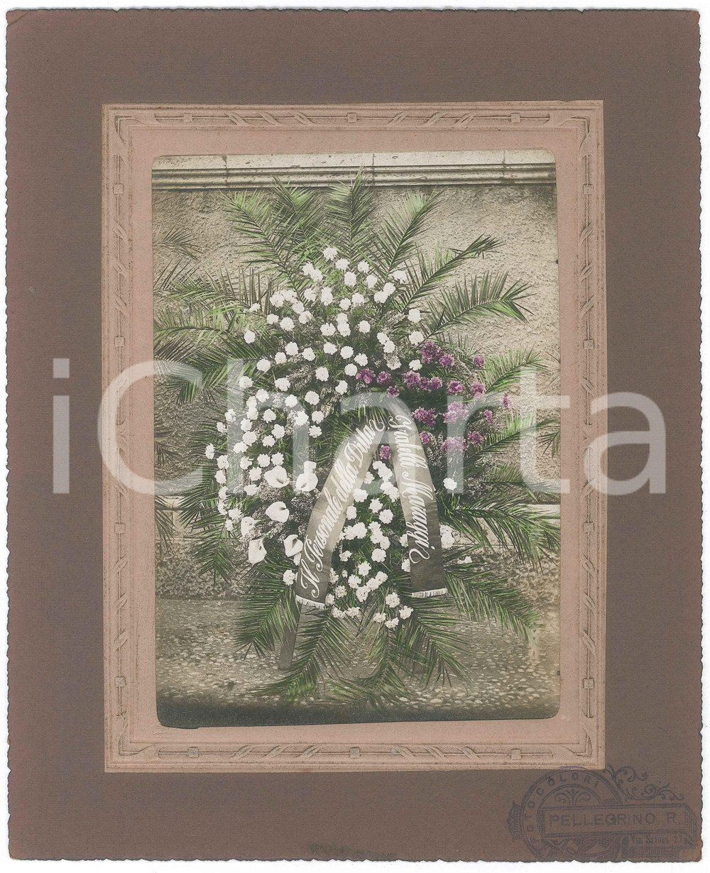 Fotografia d epoca originale 1915 ca MILANO Cimitero Monumentale  Corona Ditta MARAGGI Foto PELLEGRINO 1