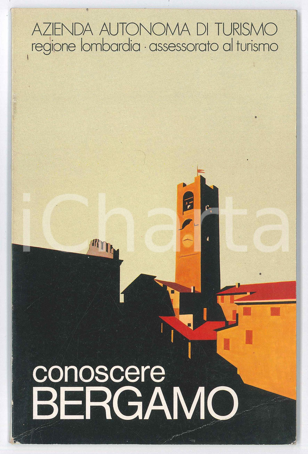 Libro, pubblicazione d epoca 1975 ca TURISMO LOMBARDIA  Conoscere BERGAMO  ILLUSTRATO 66 pp. 1