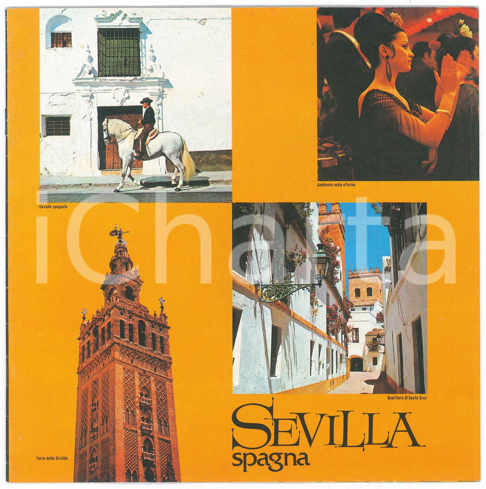 Materiale pubblicitario d’epoca 1975 TURISMO  SEVILLA  SPAGNA Pubblicazione ILLUSTRATA 18 pp. 1