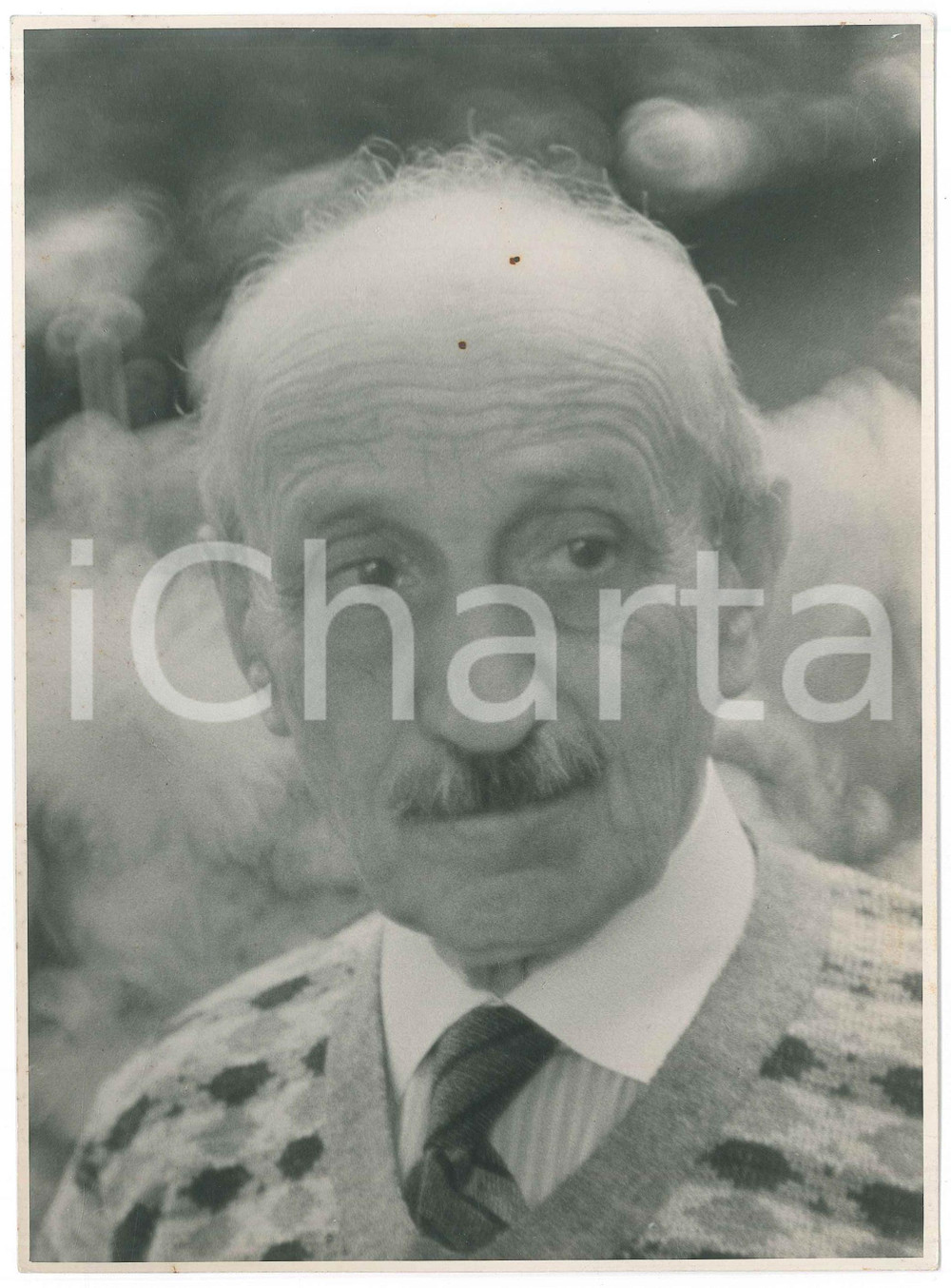 Fotografia d epoca originale 1940 ca AREA DI COMO Ritratto di Ernesto REINACH Foto 17x23 cm 1