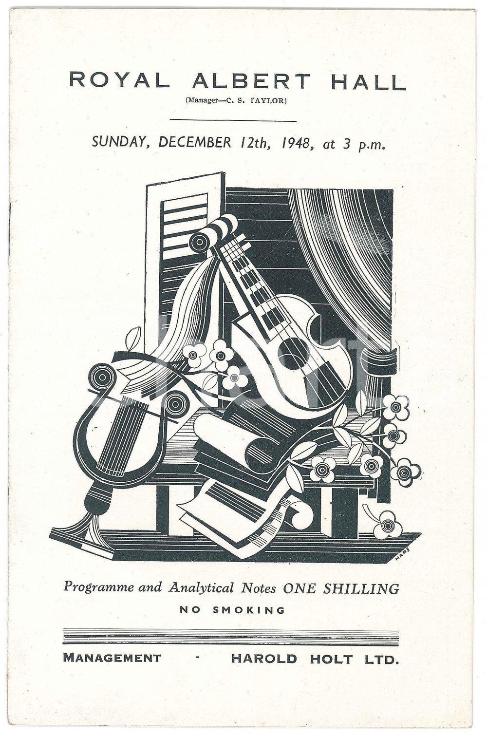 Materiale pubblicitario d’epoca 1948 LONDON  Josef KRIPS Mariano STABILE London Symphony Orchestra Programme 1