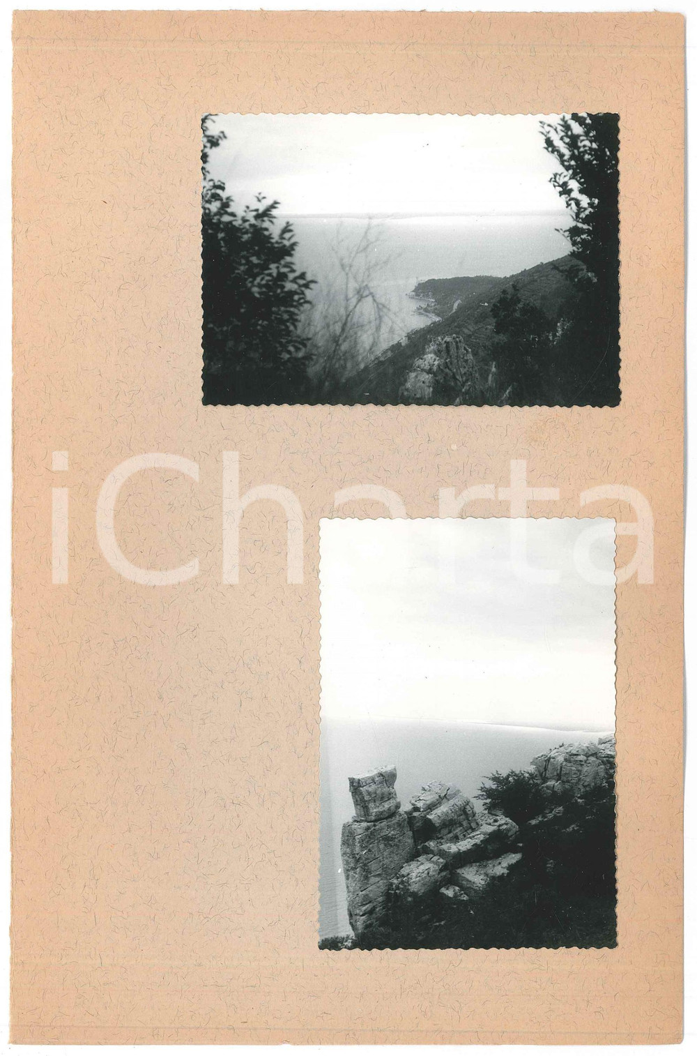 Fotografia d epoca originale 1963 TRIESTE Veduta del golfo  2 fotografie 10x7 cm 1