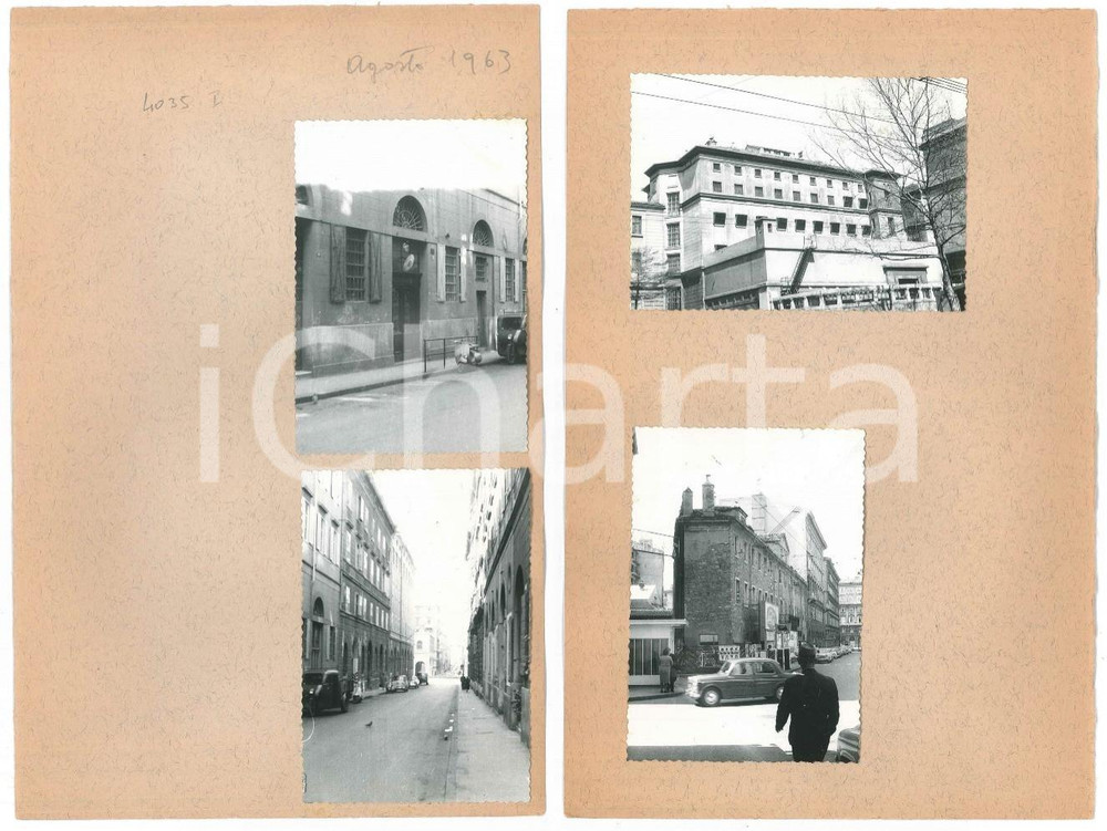 Fotografia d epoca originale 1963 TRIESTE Vespa Piaggio e scorci della cittÃ   4 fotografie 10x7 cm 1