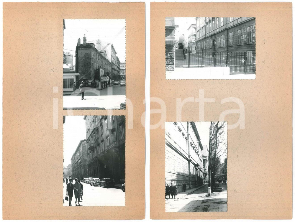 Fotografia d epoca originale 1963 TRIESTE Scorci della cittÃ   4 fotografie 10x7 cm 1 1