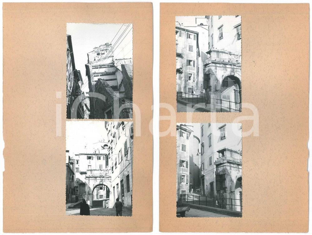 Fotografia d epoca originale 1963 TRIESTE Arco di Riccardo e scorci cittadini  4 fotografie 10x7 cm 1