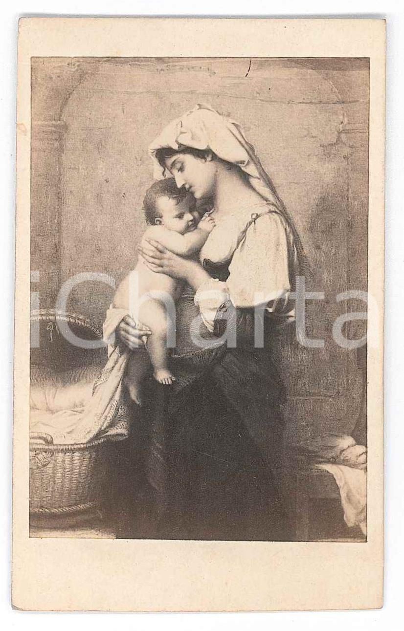 Fotografia d epoca originale 1870 ca ARTE  Charles FranÃ§ois JALABERT  Le RÃ©veil Photo CDV 1