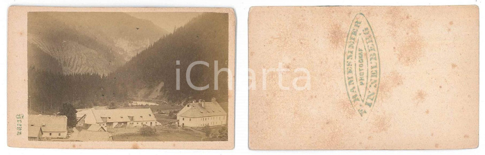 Fotografia d epoca originale 1872 NEUBERG AN DER MURZ AUSTRIA Frenn  Photo F. RAMESMEIER 10x6 cm 1