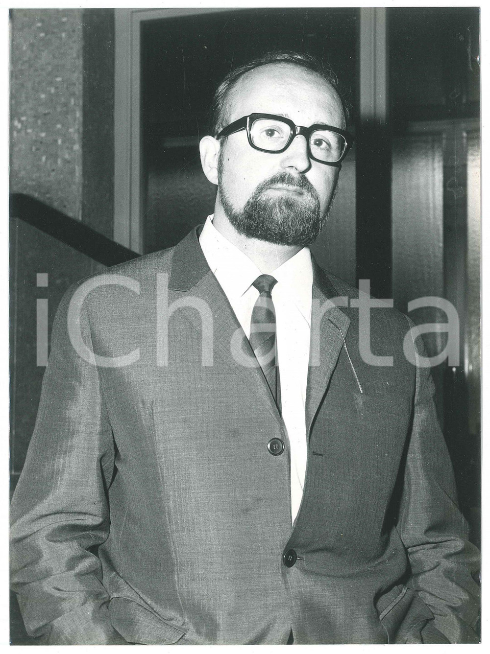 Fotografia d epoca originale 1975 ca MUSICA Krzysztof PENDERECKI Ritratto del compositore  Foto 17x24 cm 1 1