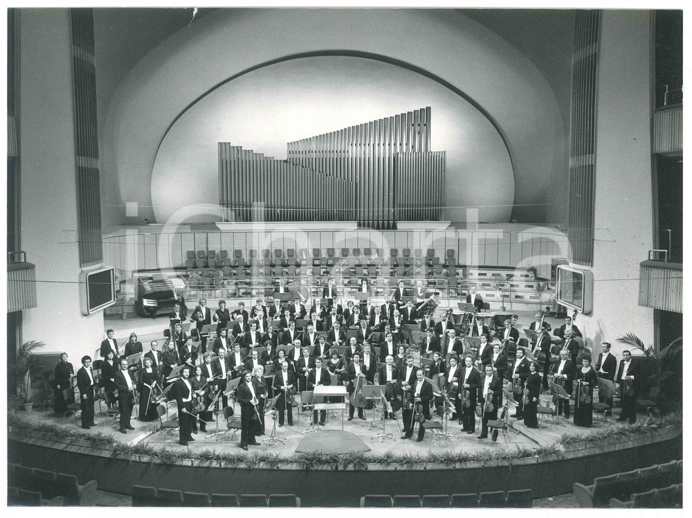 Fotografia d epoca originale 1960 ca TORINO Auditorium RAI Orchestra Sinfonica Nazionale RAI Foto 24x17 cm 1