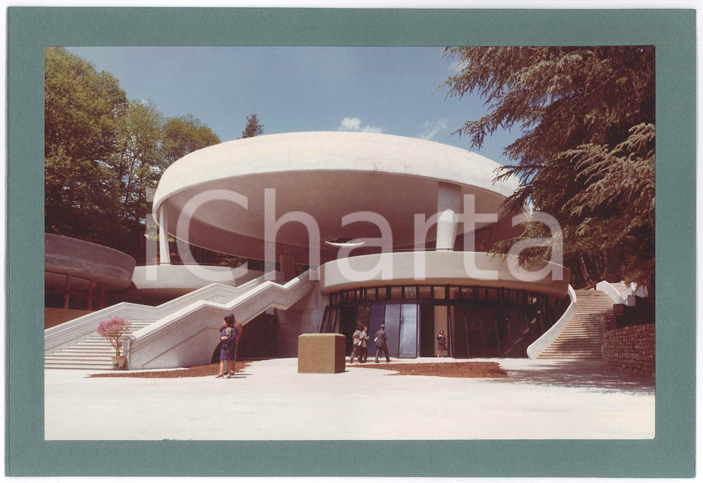 Fotografia d epoca originale 1970 ca Terme di FIUGGI  Fonte BONIFACIO VIII  Il Fungo Fotografia 32x22 cm 1