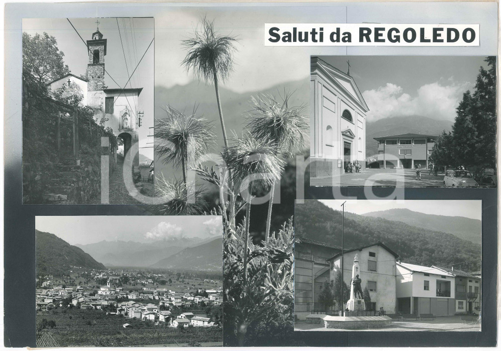 Stampa, bozzetto originale 1960 ca COSIO VALTELLINO Frazione REGOLEDO Bozzetto preparatorio cartolina 1