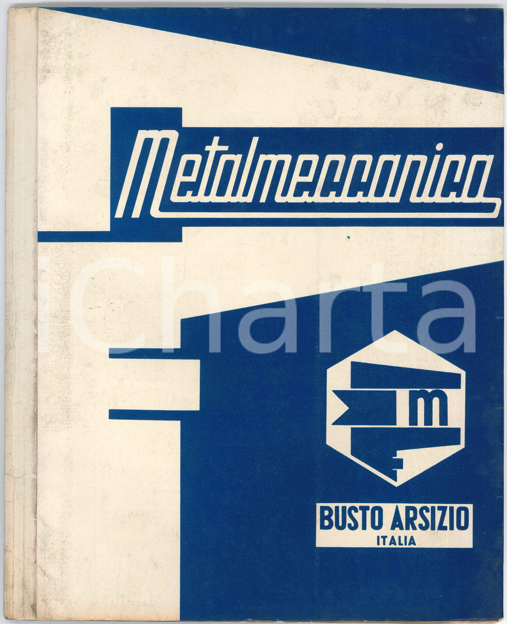 Libro, pubblicazione d epoca 1960 ca BUSTO ARSIZIO  Ditta METALMECCANICA  Fascicolo impianto spalmatura PVC 1