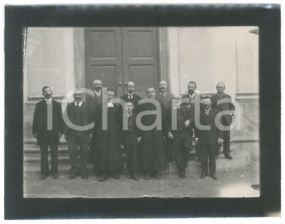 Fotografia d epoca originale DÃ©cembre 1913 FRANCE FÃªte de Saint Nicolas chez le notaire O. DOUNET Photo 1