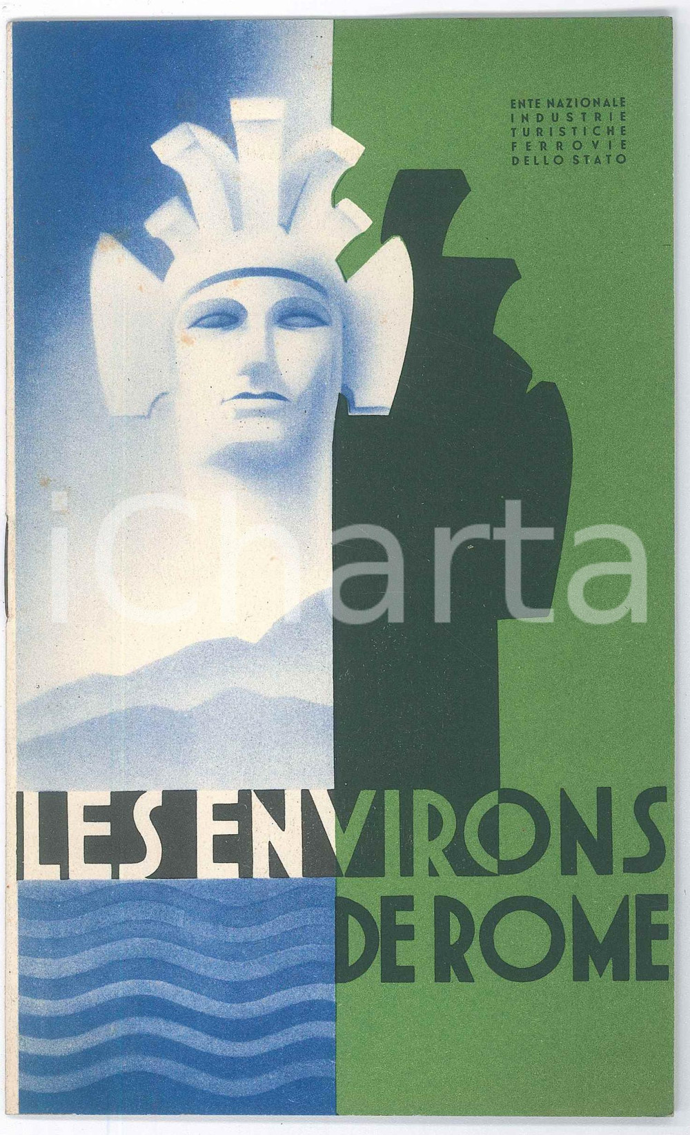1930 ca TURISMO- ENIT- Les environs de Rome - Pubblicazione 16 pp. FRANÃ‡AIS Pubblicazione d'epoca, spillata, illustrata b/n.PAGINE: 16 FAIR/discreto lievi fioriture in copertina Formato: 12x20  cm originale e autentica 1