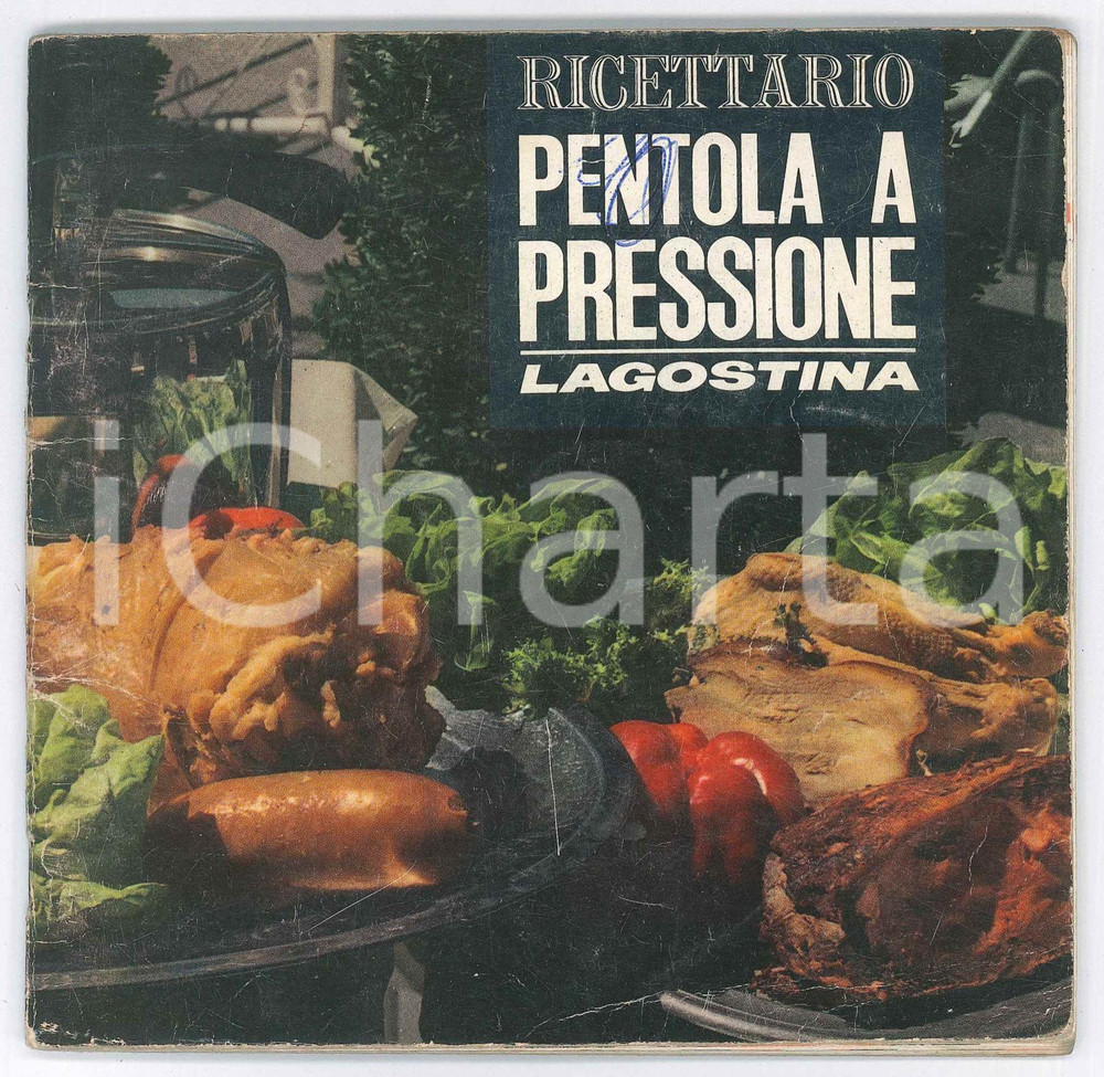 Libro, pubblicazione d epoca 1970 ca LAGOSTINA Ricettario per pentola a pressione ILLUSTRATO 40 pp. 1