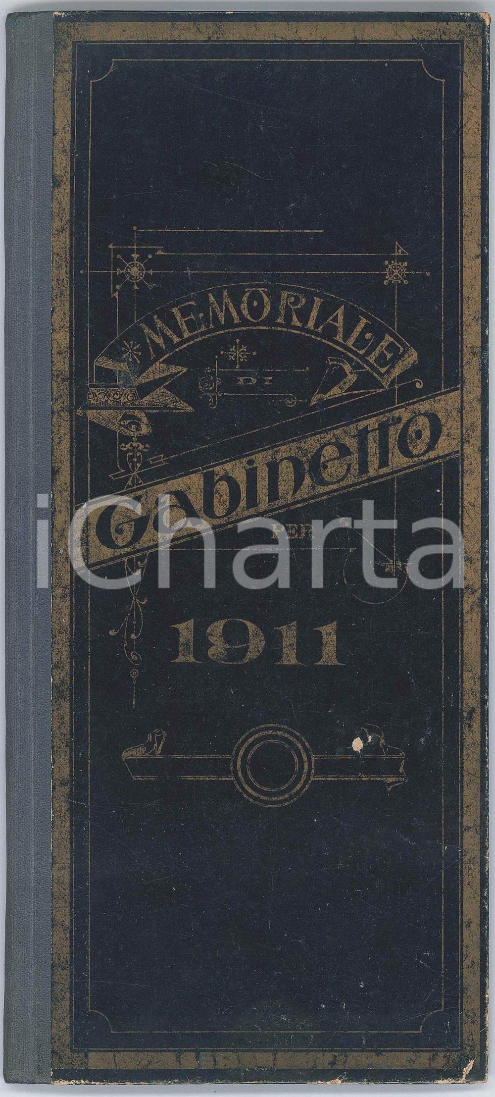 Oggetto da collezione cartaceo 1911 ITALIA Memoriale di gabinetto  Registro giornaliero 1