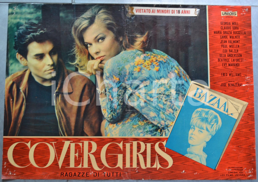 Materiale cinematografico d’epoca 1964 CINEMA Cover Girls  Ragazze di tutti Georgia MOLL Lobby card 4 1