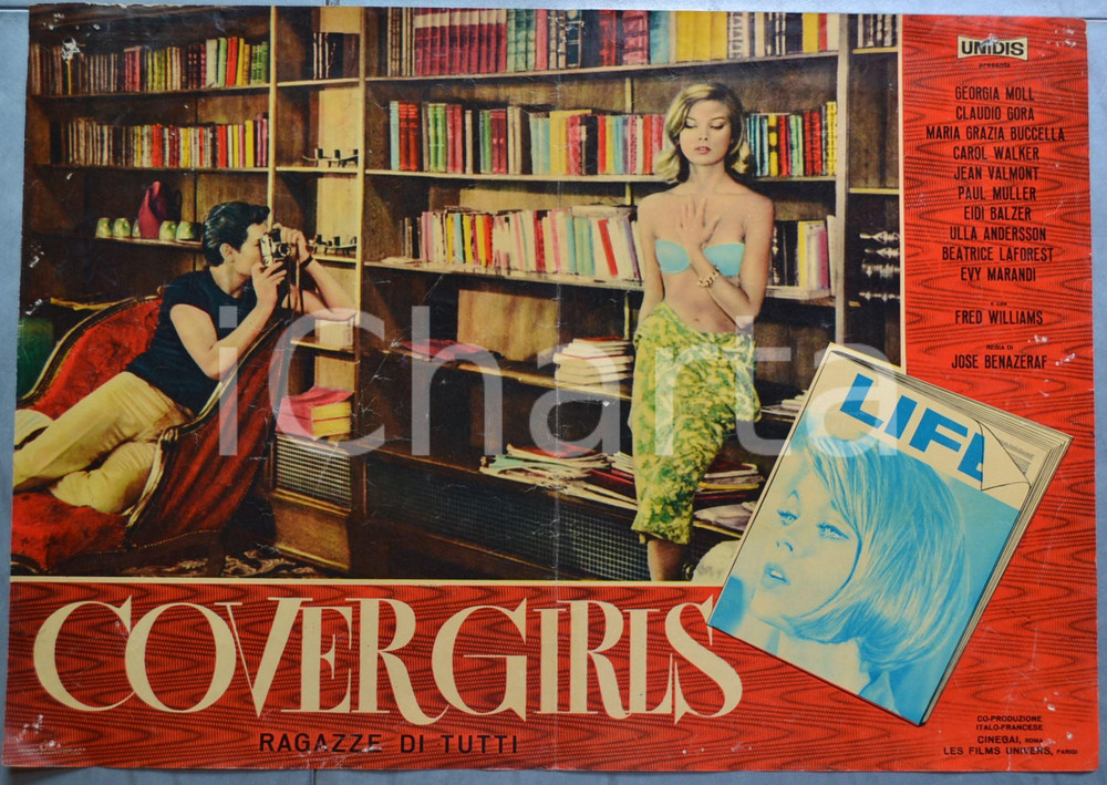 Materiale cinematografico d’epoca 1964 CINEMA Cover Girls  Ragazze di tutti Georgia MOLL Lobby card 3 1