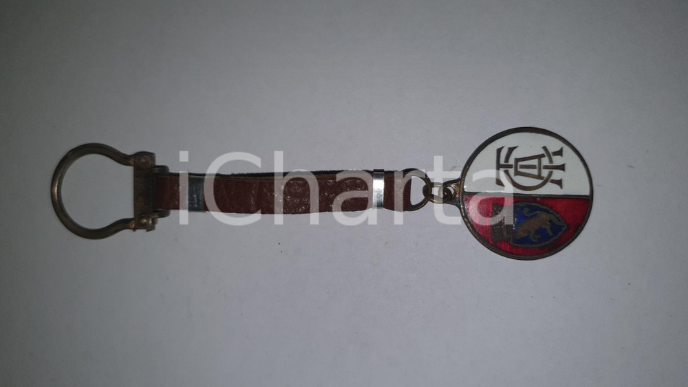 1970 ca CALCIO Portachiavi TORINO FC con cinturino in cuoio 2x10 cm VINTAGE 1