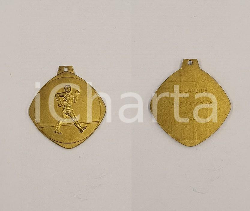1982 CAMPIONATO CADORINO Marcia U.S. CANDIDE Medaglia in metallo 4x4 cm 1