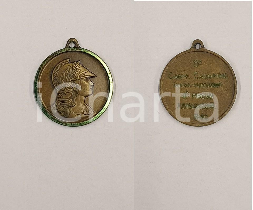 1980 LORENZAGO DI CADORE Campionato Cadorino  Costa campestre  Medaglia 3x3 1