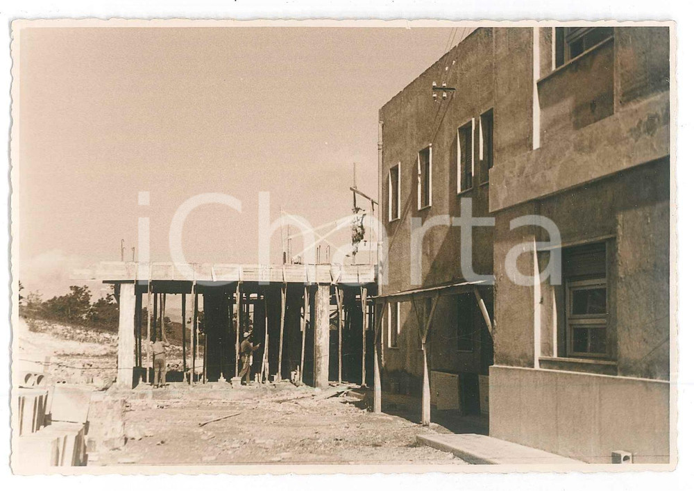 Fotografia d epoca originale 1950 ca CINGOLI MC Colonia STELLA MATUTINA  Lavori ampliamento Foto 3 1