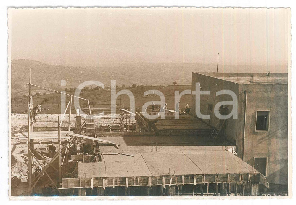 Fotografia d epoca originale 1950 ca CINGOLI MC Colonia STELLA MATUTINA  Lavori ampliamento Foto 4 1