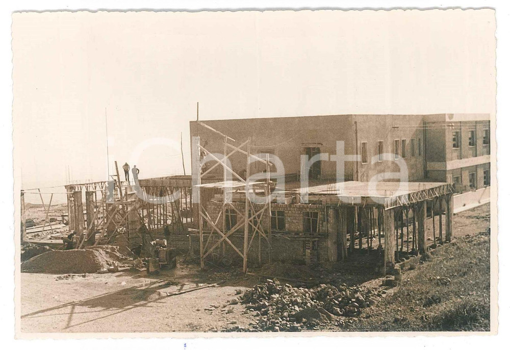 Fotografia d epoca originale 1950 ca CINGOLI MC Colonia STELLA MATUTINA  Lavori ampliamento Foto 6 1