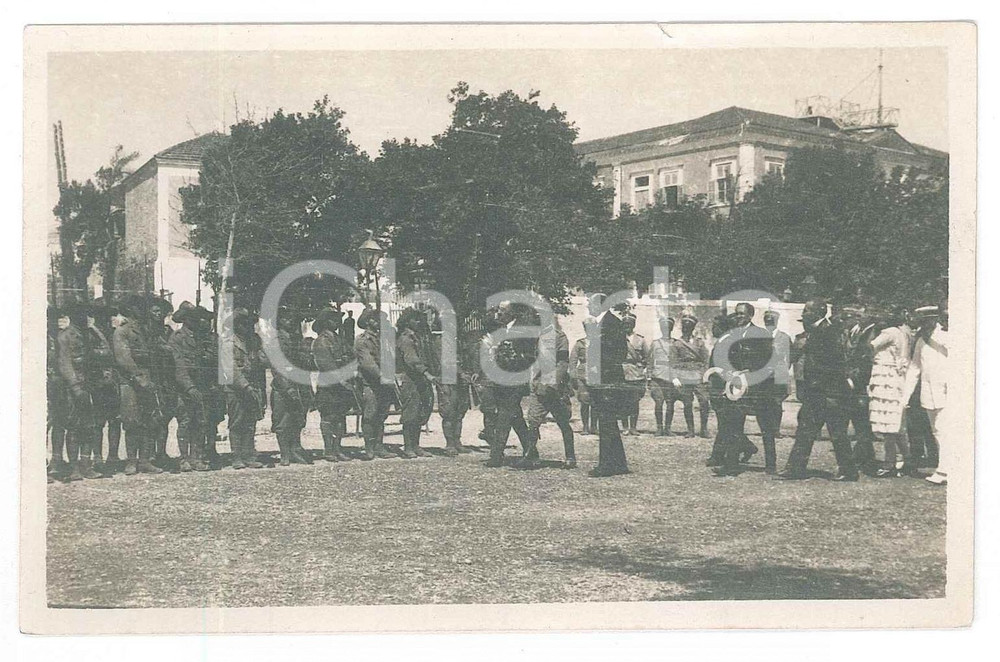Fotografia d epoca originale 1920 ca ITALIA  REGIO ESERCITO  Cerimonia militare Foto anonima 12x8 cm 1