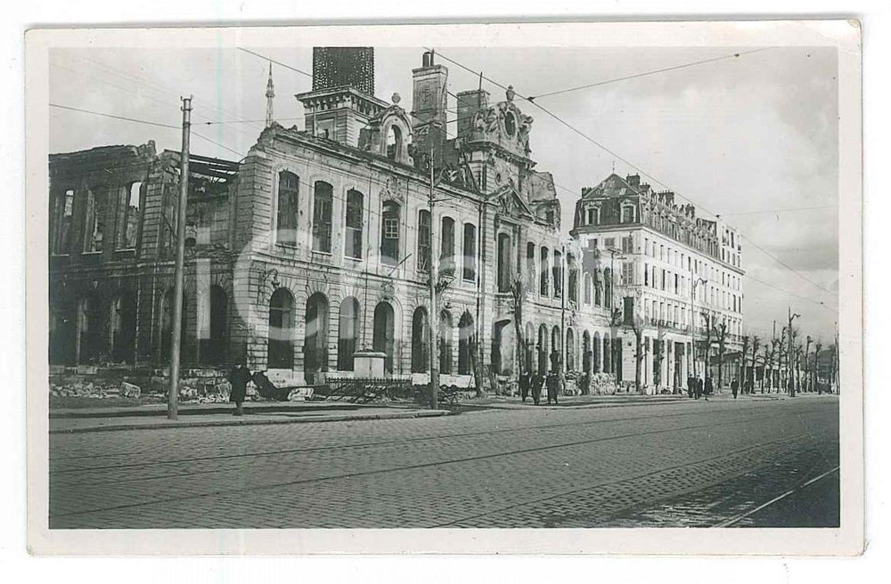 Fotografia d epoca originale 1918 ? WW1 ITALIA ZONA DI GUERRA  Edificio distrutto Foto 9x6 cm 1