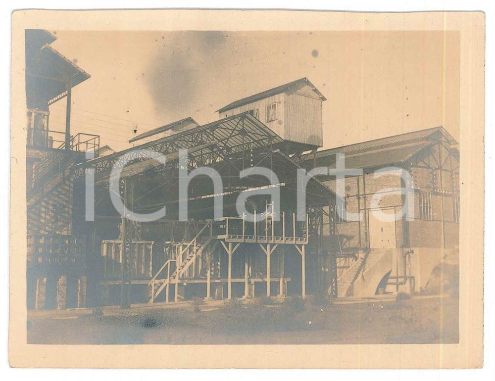 Fotografia d epoca originale 1920 ca s. l. ITALIA Edificio industriale  Fotografia anonima 12x9 cm 1