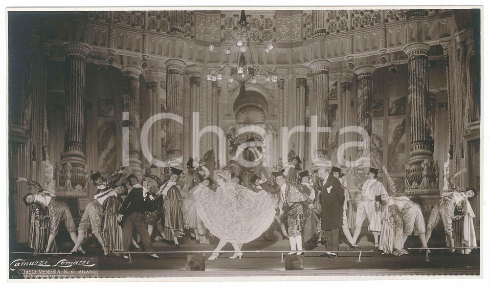 Fotografia d epoca originale 1920 ca MILANO  Teatro di rivista   Foto di scena CAMUZZI & LOMAZZI RARA 1