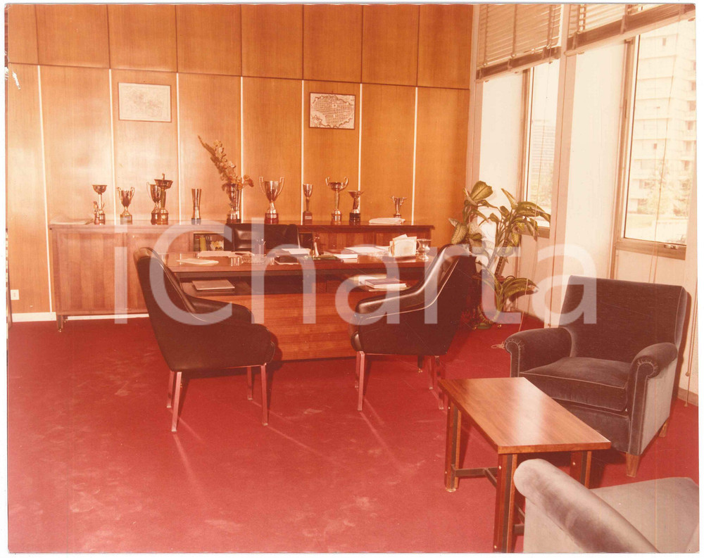 Fotografia d epoca originale 1975 TORINO  ITC Corso Tazzoli  Ufficio del preside Fotografia 26x21 cm 1