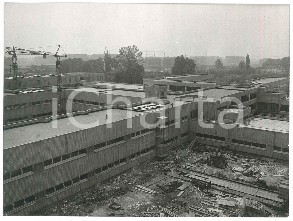 Fotografia d epoca originale 1975 GRUGLIASCO TO Complesso Scolastico del BAROCCHIO  Lavori 3 Foto 1