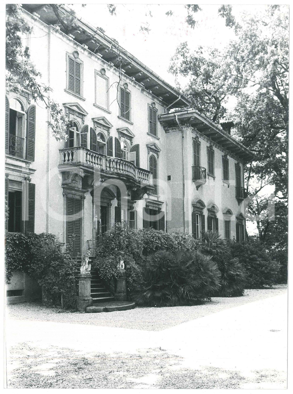 Fotografia d epoca originale 1970 ca VERBANIA  Villa San Remigio  Facciata  Fotografia 18x24 cm 1