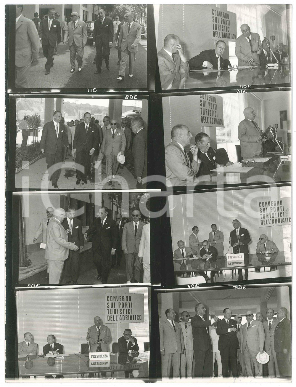 Fotografia d epoca originale 1980 ca ANCONA ? Convegno porti turistici dell Adriatico Foto 8 provini 1 1
