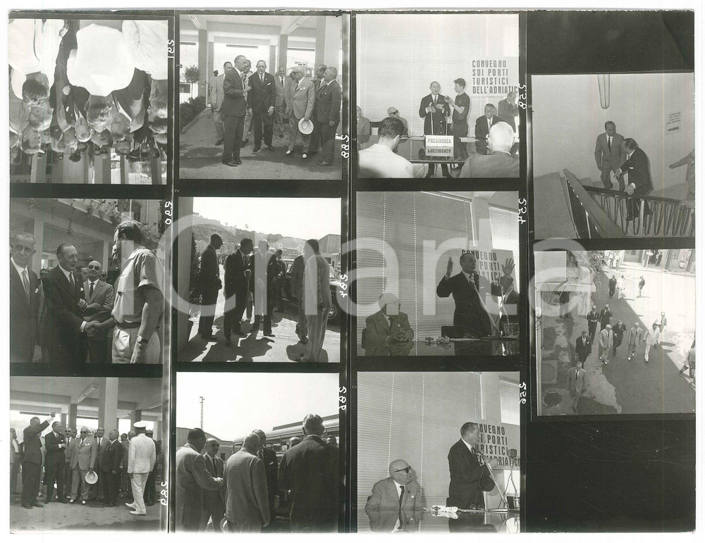 Fotografia d epoca originale 1980 ca ANCONA ? Convegno porti turistici dell Adriatico Foto 11 provini 1 1