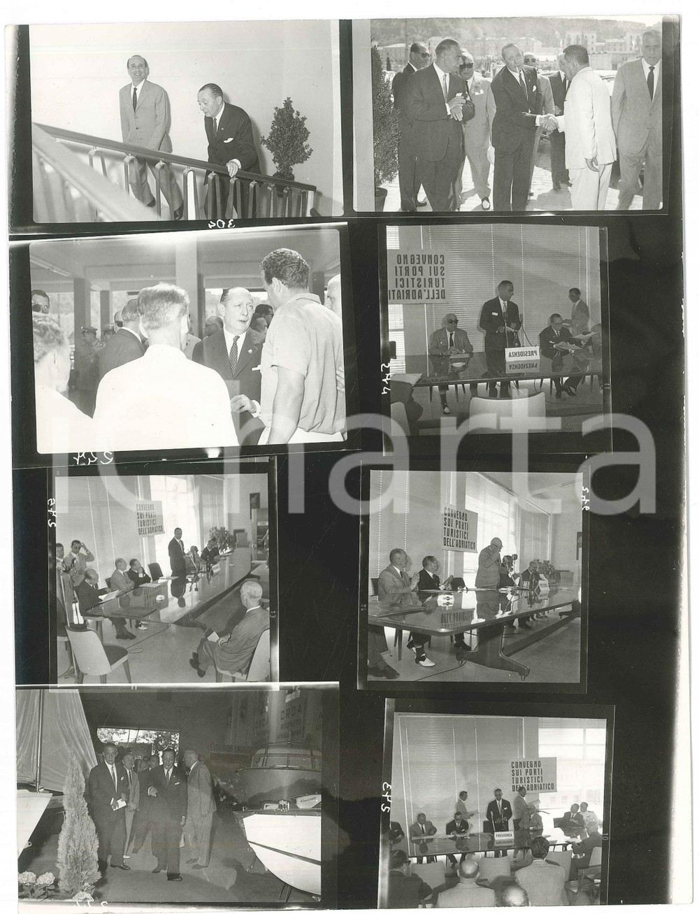 1980 ca ANCONA (?) Convegno porti turistici dell'Adriatico *Foto 8 provini (3)
