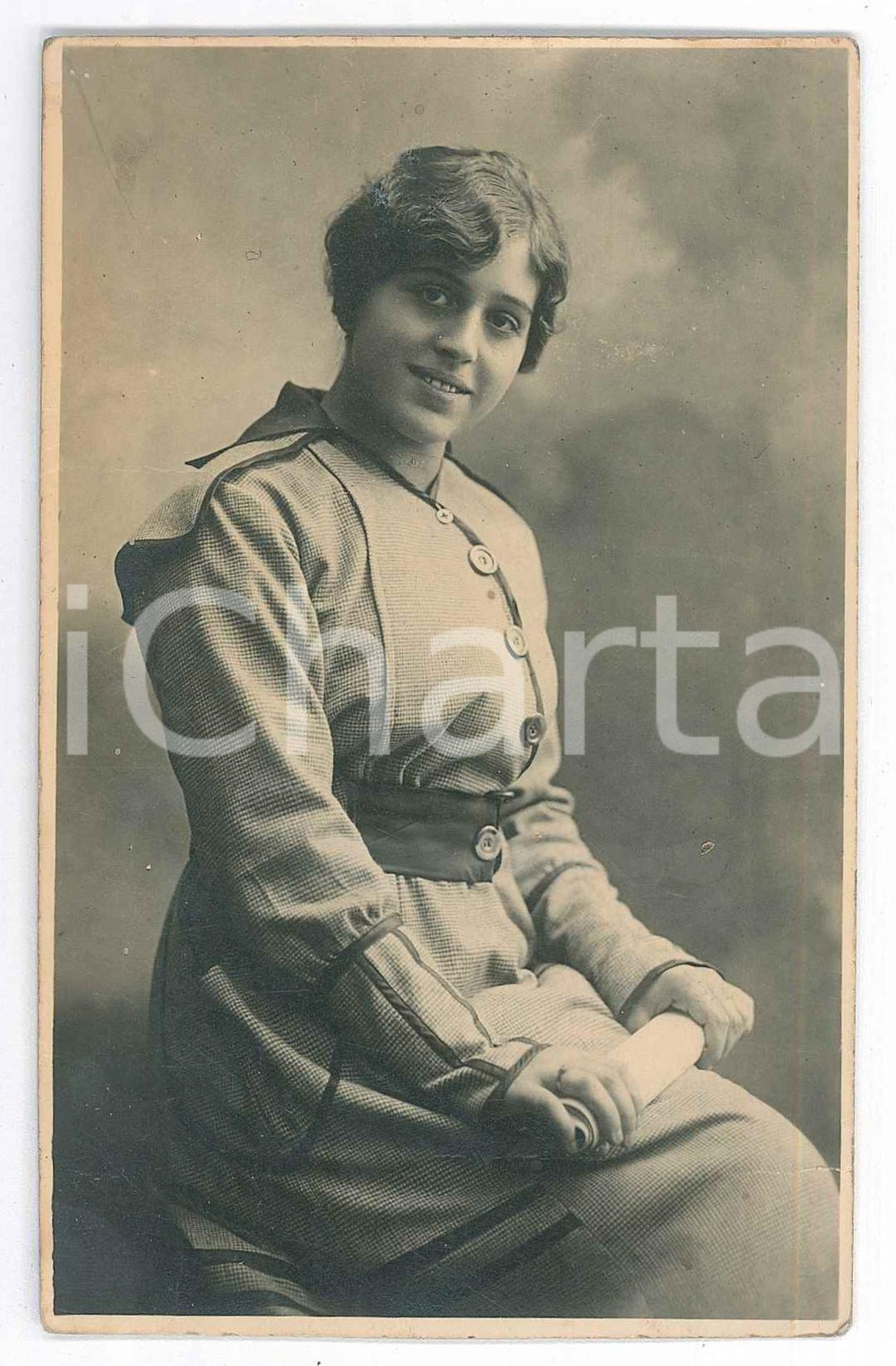 Fotografia d epoca originale 1916 ITALIA Ritratto di Jole RAVA   Foto cartolina 9x14 cm 1