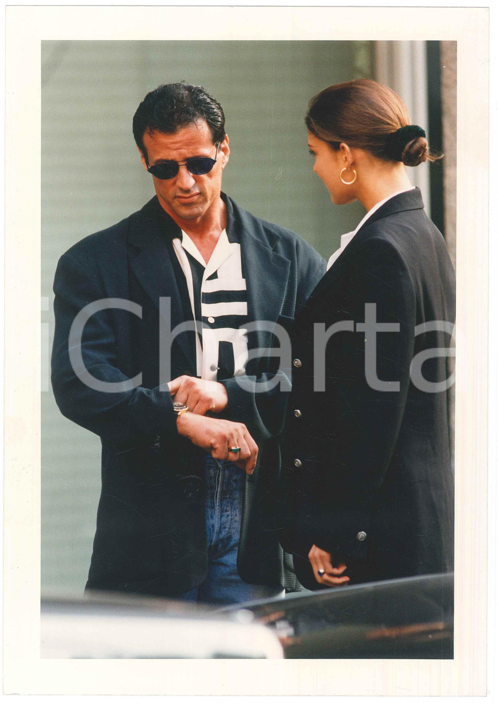 Fotografia d epoca originale 2000 ca CINEMA Sylvester STALLONE Portrait  Photo 21x29 cm 1