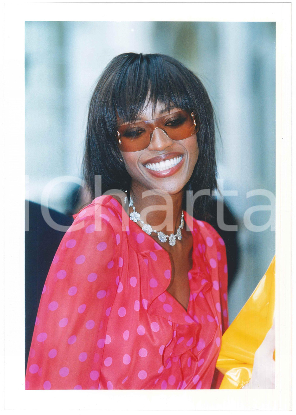 Fotografia d epoca originale 2000 LONDON Naomi CAMPBELL Portrait  Photo 21x29 cm 1