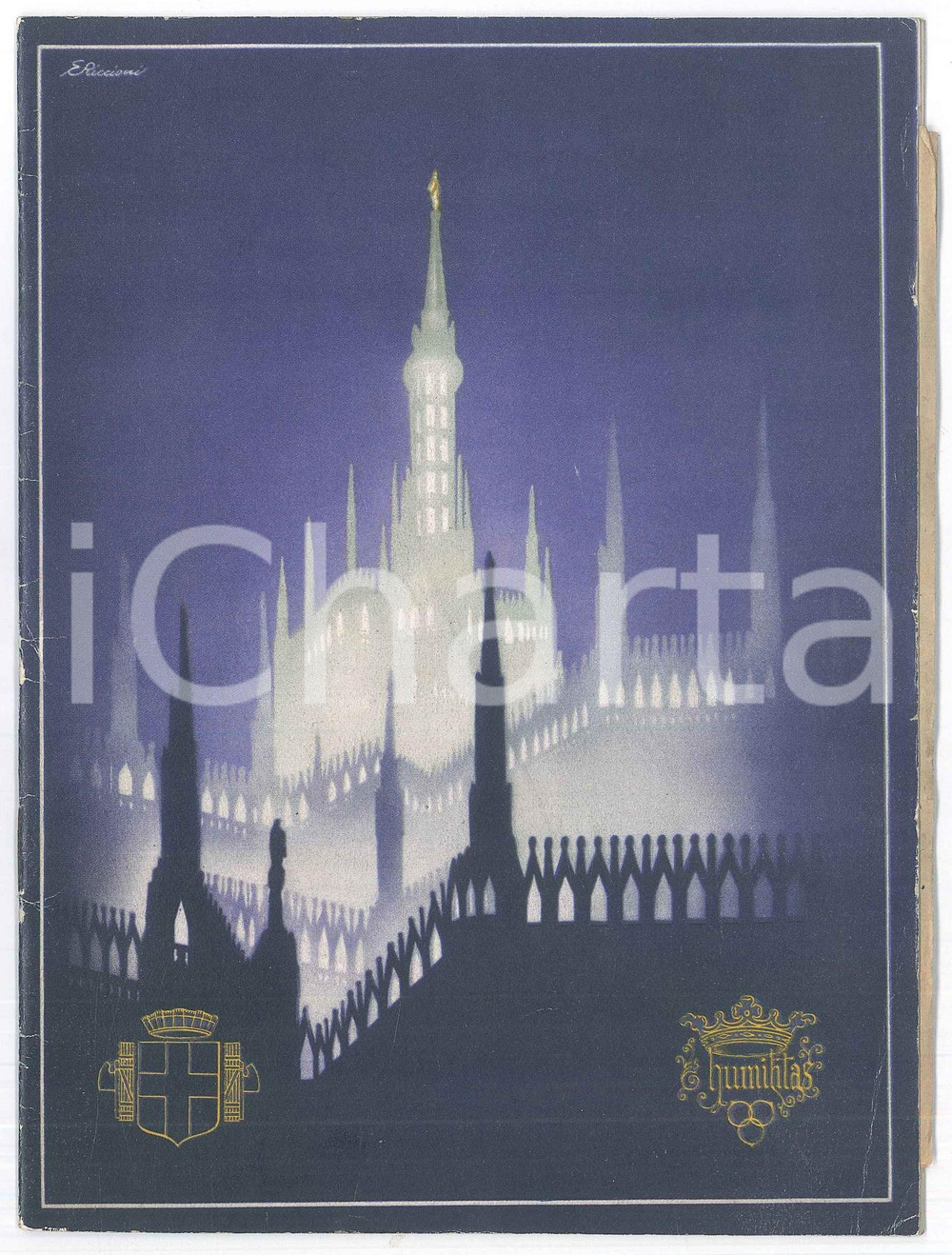 Libro, pubblicazione d epoca 1938 MILANO Salvatore MUSELLA  Organo del Duomo di Milano 14 pp. 1