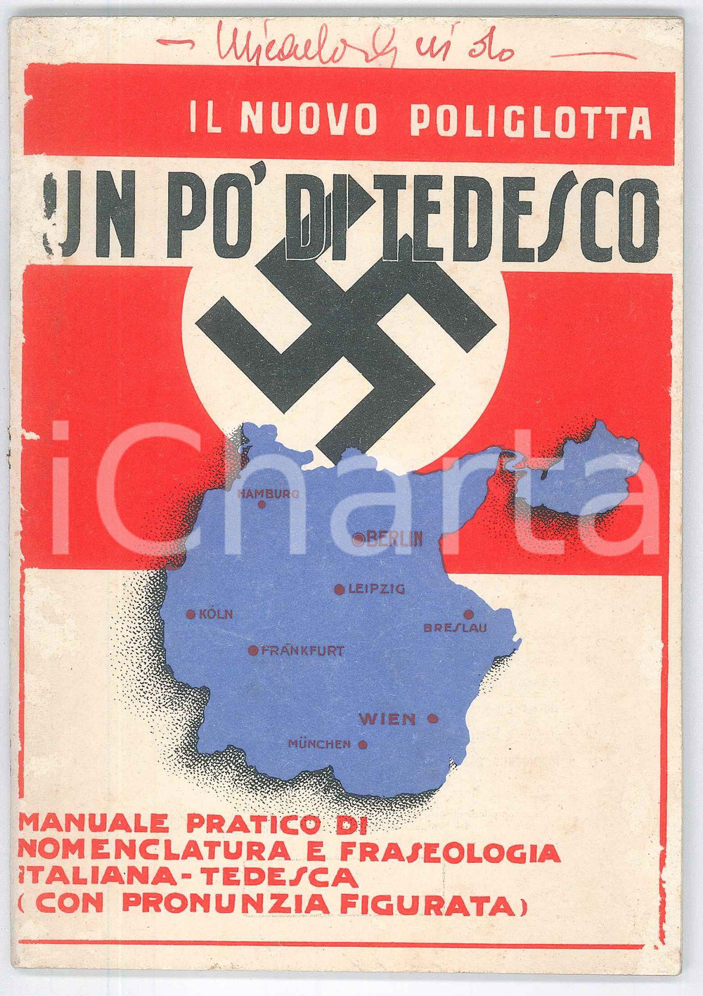 Libro, pubblicazione d epoca 1941 IL NUOVO POLIGLOTTA Un po  di tedesco  Manuale pratico 60 pp. 1