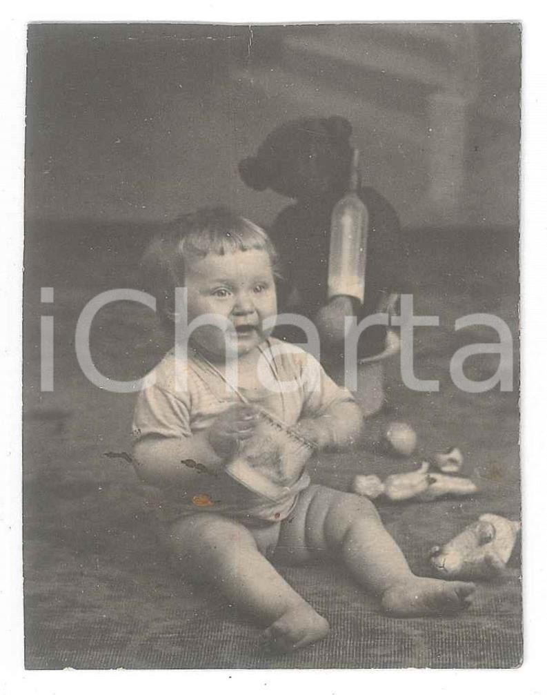 Fotografia d epoca originale 1910 ca WIEN Liselotte SCHONPFLUG a 8 mesi  Ritratto Foto 6x8 cm 1