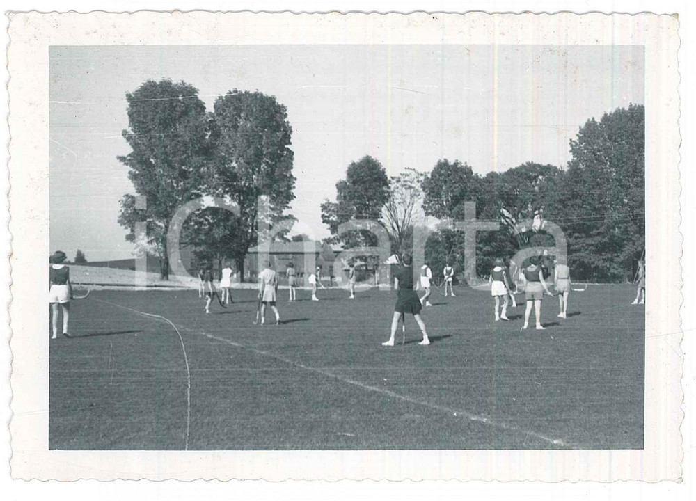 Fotografia d epoca originale 1953 MARCELLUS NY Marcellus Central High School  Sport all aperto Foto 13x9 1