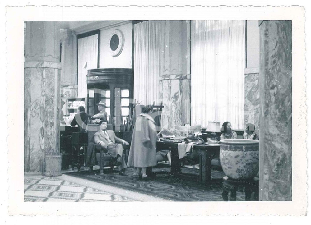 Fotografia d epoca originale 1953 BUFFALO NY Hotel BUFFALO  Hall Foto ANIMATA 13x9 cm 1
